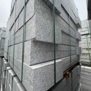 南平芝麻白路牙石 马路牙子