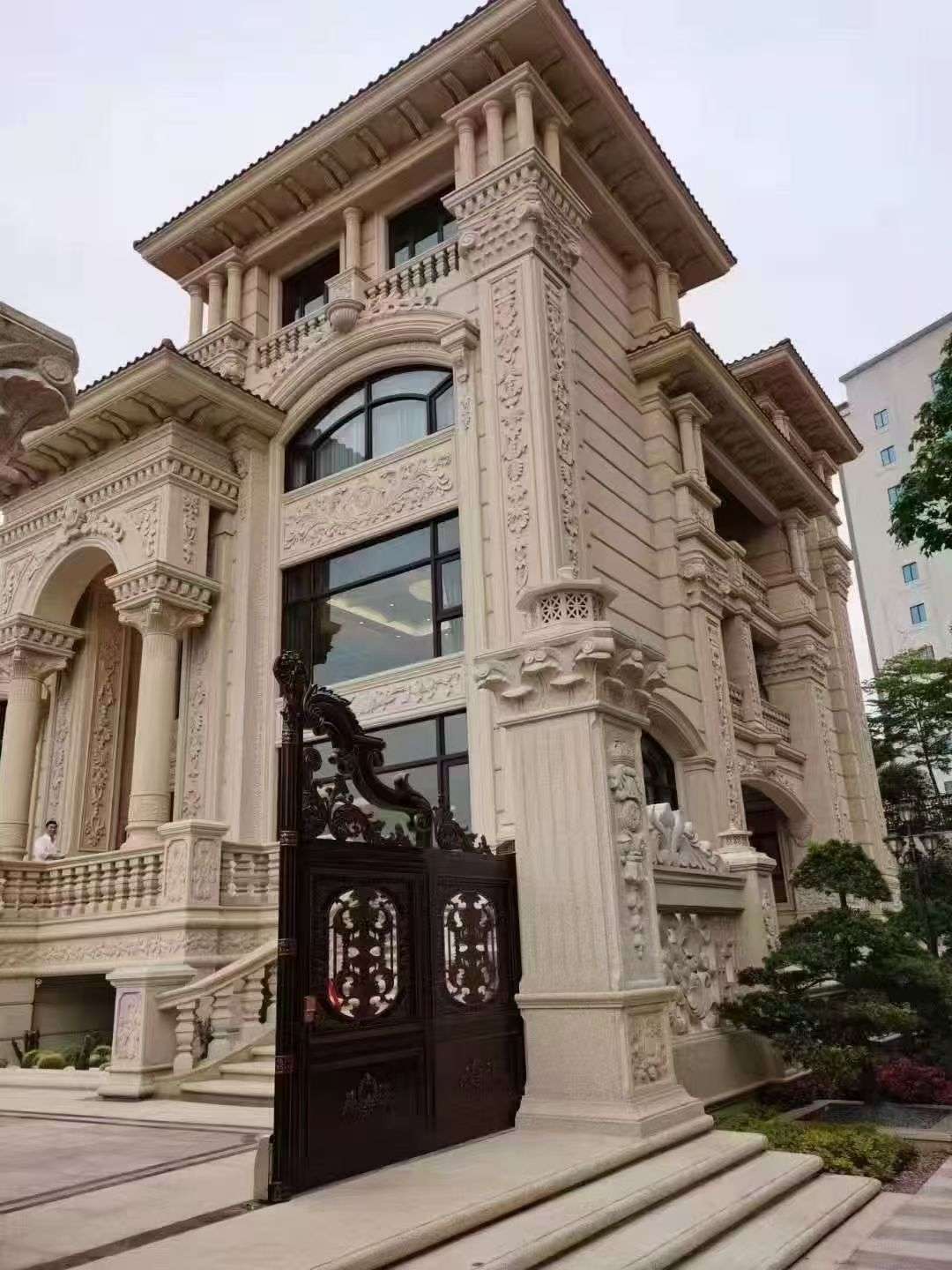 南平黄金麻别墅外墙异形定制