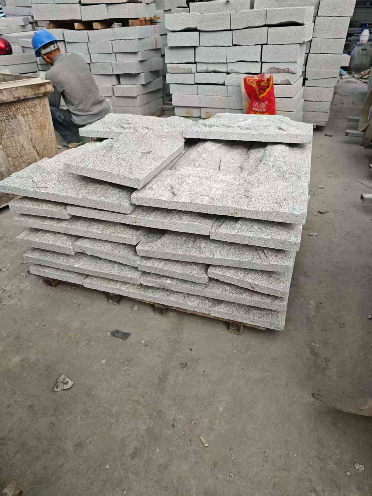 南平芝麻白蘑菇石，自然面